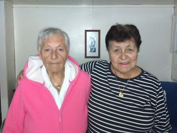 Isobel and her sister Joan.