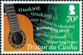 Tristan Song Project, 70p Guitar stamp
