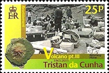 1961 Volcano Series - Part 3, 25p stamp