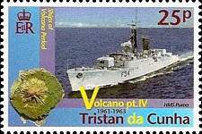1961 Volcano Series - Part 4, 25p stamp
