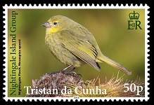 Nightingale Finch, 50p stamp
