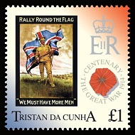 Outbreak of World War I, £1.00 'Rally Round the Flag � We Must Have More Men'