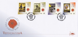 Outbreak of World War I: First day cover