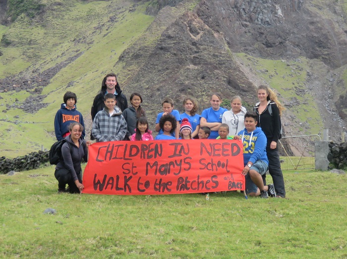 Children in Need sponsored walk banner 2016