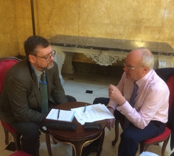 Catching up with Tristan's FCO Desk Officer Mark McGuiness.