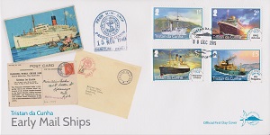Early Mail Ships Definitives: First day cover