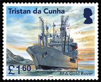 Visiting Royal Navy Ships, £1.60p, RFA Gold Rover Visiting Royal Navy Ships, £1.60p, RFA Gold Rover