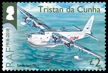 Centenary of the RAF 1918-2018, £2.00, Sunderland Mk V Centenary of the RAF 1918-2018, £2.00, Sunderland Mk V