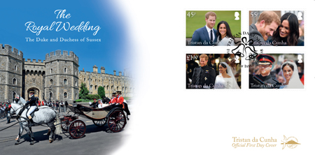 Royal Wedding: First day cover, set of stamps