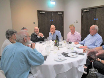 Lee Bryant, Ron Burn, Neil Robson, Roger Price & Chris Carnegy doing the quiz