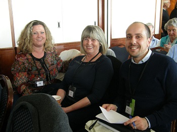 Jenny Craig (centre) with her daughter Lucy & Valerio Fidenzi.