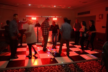 All go on the disco dance floor.