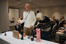 Raffle winners Neil Robson and Maggie Millington