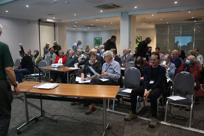 Members gathering for the Tristan da Cunha Association's AGM