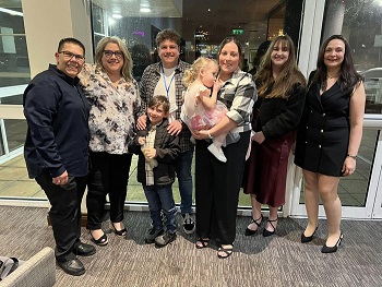 conchita Repetto with her UK family