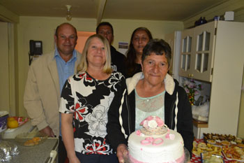 Gracie Glass with her godchildren.