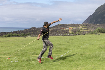 Throwing the javelin