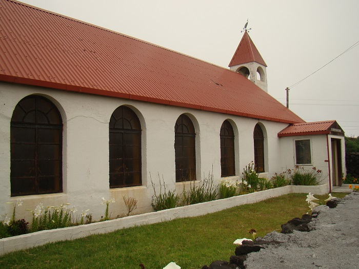 Exterior of St Joseph's Church, Tristan da Cunha