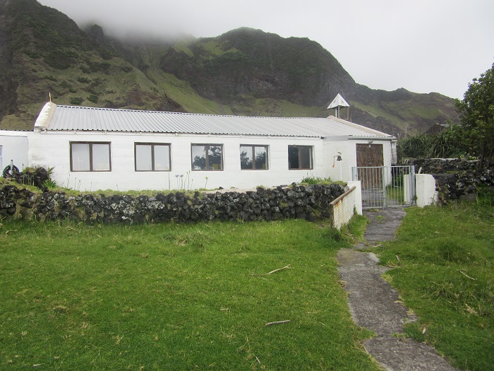Exterior of St Mary's Church, Tristan da Cunha