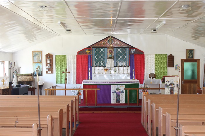 Interior of St Mary's Church, Tristan da Cunha