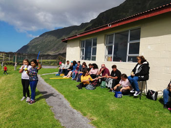 Spectators at St Mary's School