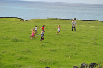Playgroup running race