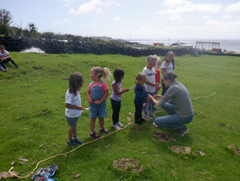 Start of the Egg and Spoon Race - Class 1