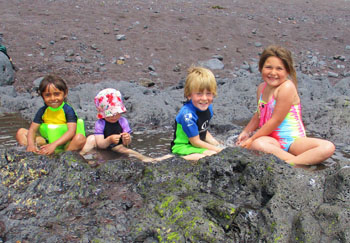 Children and Runaway Beach