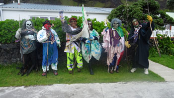 Okalolies "marauding" round the village visiting homes