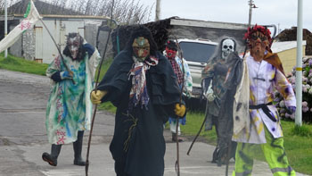 Okalolies "marauding" round the village visiting homes
