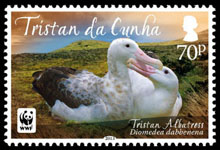 Tristan Albatross, 70p stamp