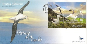 Tristan Albatross: Souvenir Sheetlet: First day cover