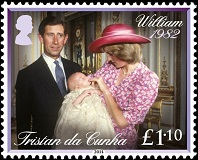 Prince George's Christening, &pound;1.10 William, 1982