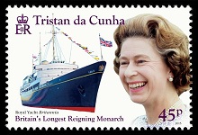 Britain's Longest Reigning Monarch, &pound;0.45 - Royal Yacht Britannia