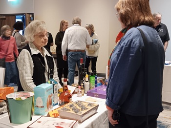 Tessa Smith at the raffle stall Photo: Alan Ashworth