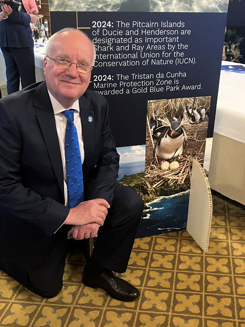 Tristan's conservation achievements were highlighted in the exhibition space