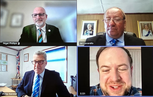 Clockwise Nigel Philips, Ian Lavarello, SD, Philip Kendall