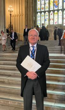 Chris Carnegy in Westminster Hall after the King's speech