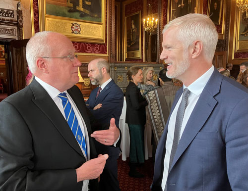 Chris with armed forces minister Al Carns