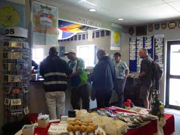 Visitors in the Post Office.