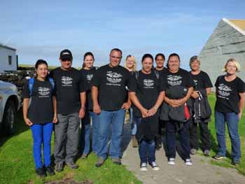 Post and Tourism Team preparing to board the Seabourn Sojourn.