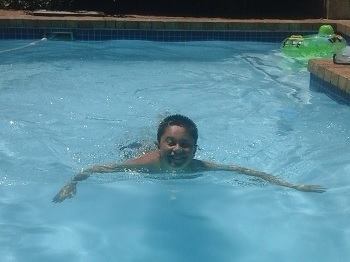 Ryan Swain's sponsored swim for Children in Need