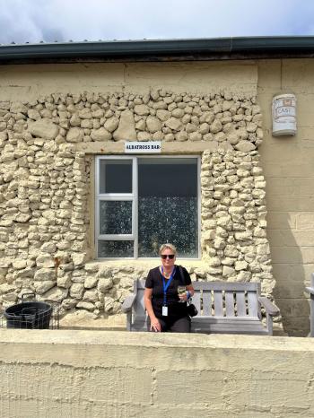 Fran Bryson outside the Albatross Bar (Photo: Fran Bryson)