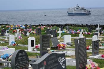 On an independent hike, Fran Bryson was fascinated by the well-kept cemetery (Photo: Fran Bryson)