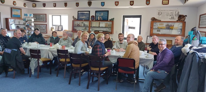 Expats' and visitors' lunch at the Post Office and Tourism Centre