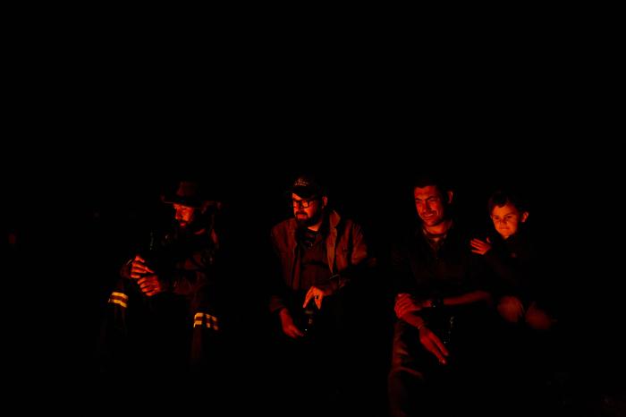 Enjoying the afterglow.