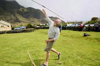 One of the visiting yachtsmen