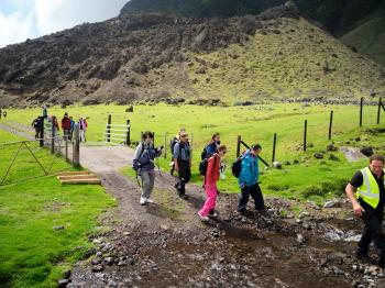 Stepping across the Big Watron (Photo: Julia Gunther)