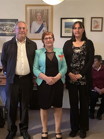 Anne with her husband Joe and daughter Joanne.