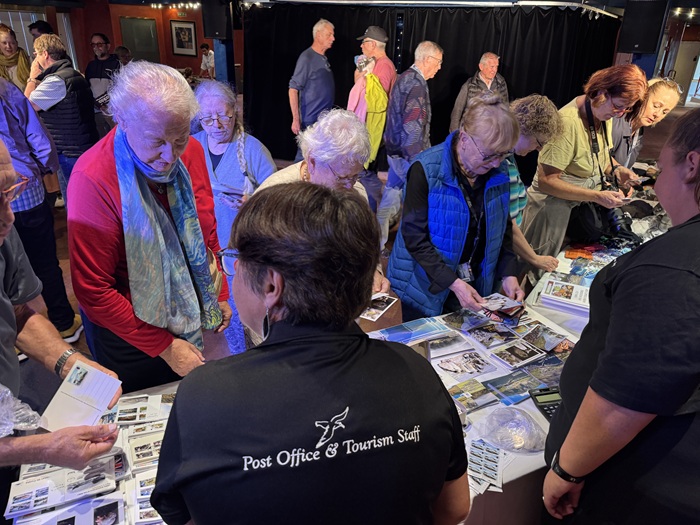 The Tristan Post Office's stall was very popular